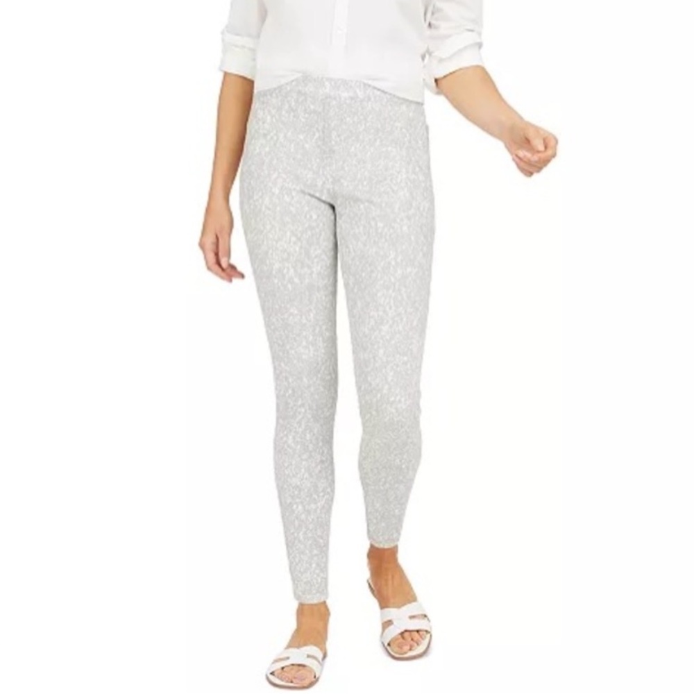 NEW Spanx Ankle Jean-ish Leggings Speckled Grey Plus Size 3X High Waist NWT